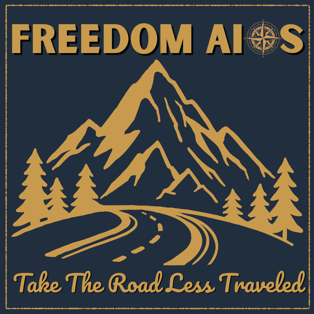 FreedomAIOS logo — Take the road less traveled